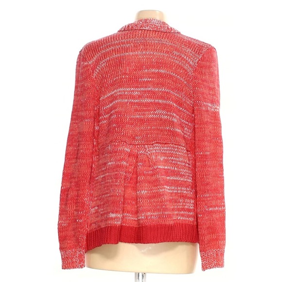 Stitch Fix Skies Are Blue Space Dye Cardigan Red Medium - Picture 2 of 8